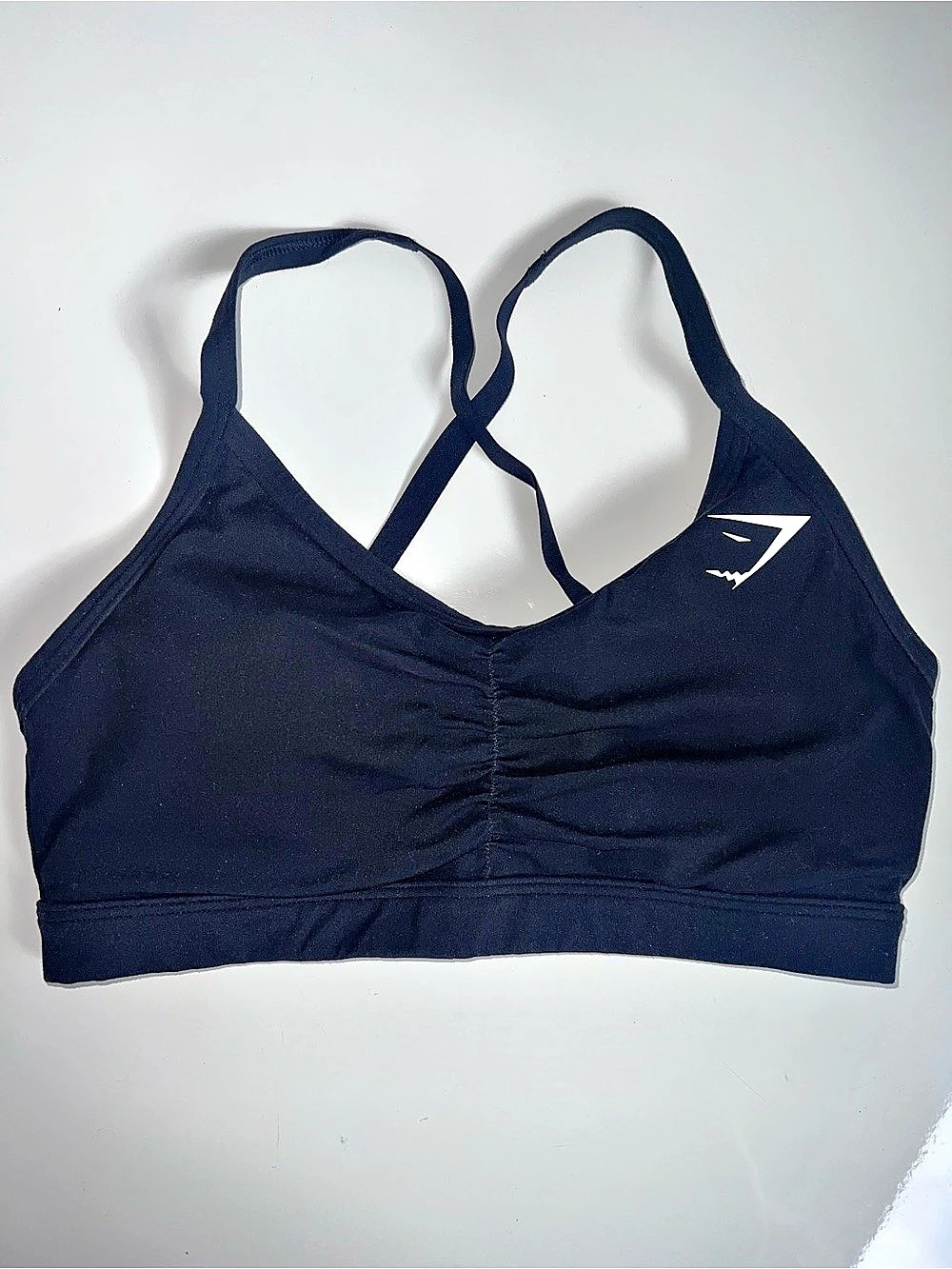 Gymshark Ruched Sports Bra in Black